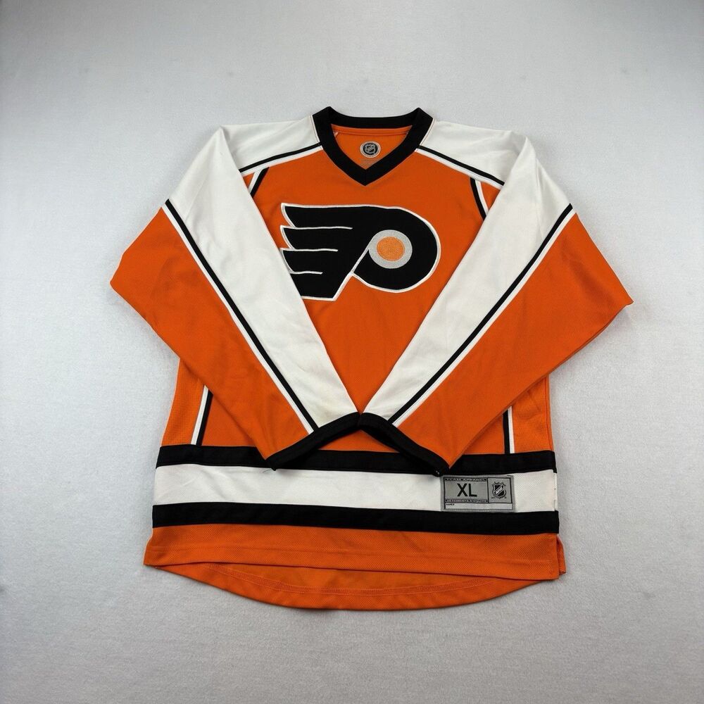 Philadelphia Flyers Jersey Youth XL Orange White NHL NWOT
